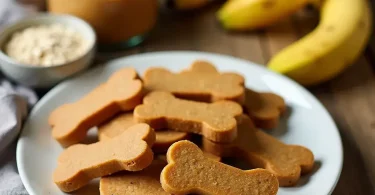 Peanut Butter Banana Dog Treats